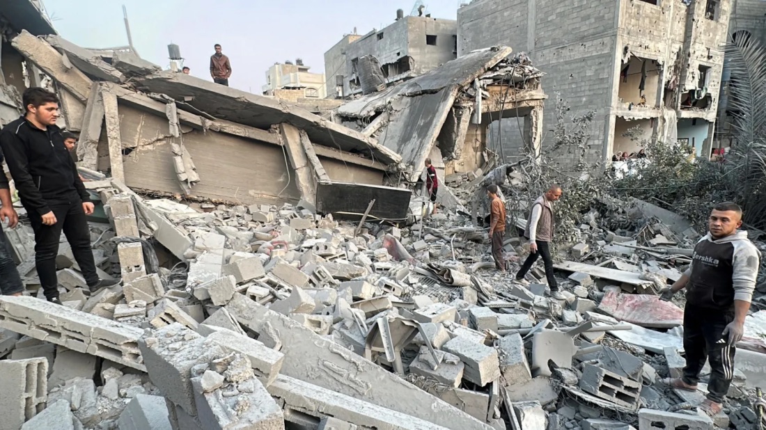 The strike on Almat in northern Lebanon killed 23 people, officials said in Nov. 2024. | Reuters