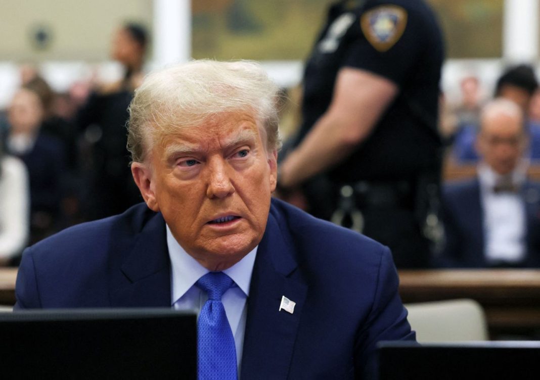 Supreme Court, Hush Money, Supreme Court, Hush Money, stigma, Former President Donald Trump attends the Trump Organization civil fraud trial at New York Supreme Court on Monday. Brendan McDermid/Pool/Reuters