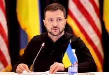 SpaceX Speed Limits Disrupt Ukrainian Military Drone Missions Without Warning, Officials Say Ukrainian President Volodymyr Zelenskyy speaks during a meeting at the US air base in Ramstein, Germany in September 2024. | Daniel Roland/AFP/Getty Images
