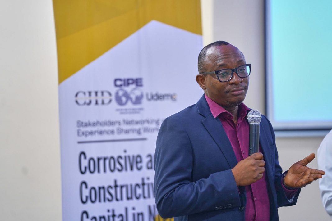 Director General of the Bureau of Public Procurement, Dr Adebowale Adedokun at a forum for journalists hosted by the Centre for Journalism Innovation and Development in Abuja in May, 2023. | X
