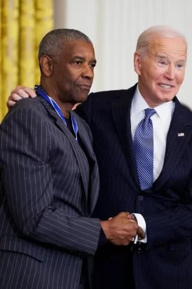 Actor Denzel Washington was awarded the Presidential Medal of Freedom by Biden on January 4, 2025. | Getty Images