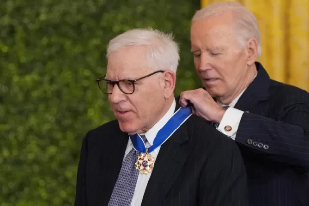 Philanthropist David M. Rubenstein was awarded the Presidential Medal of Freedom by Biden on January 4, 2025. | AFP via Getty Images
