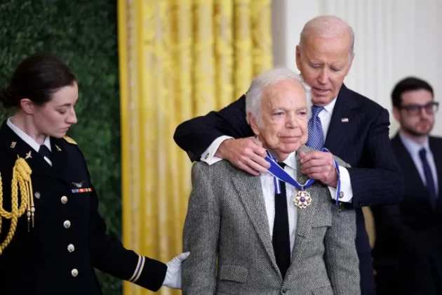 Fashion designer Ralph Lauren was awarded the Presidential Medal of Freedom by Biden on January 4, 2025. | Getty Images