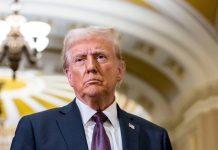 tariffs, term, anti-discrimination, discrimination, President-elect Donald Trump at the Capitol on Jan. 8, 2025. | Valerie Plesch / Bloomberg via Getty Images   