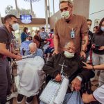 Residents are evacuated from a senior The Trent