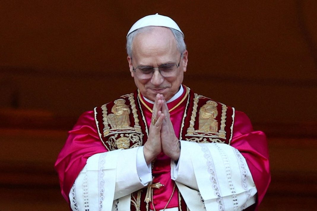 Pope Leo appears on the balcony of St. Peter's Basilica on Thursday, May 8, 2025. | Guglielmo Mangiapane/Reuters