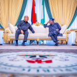 President Bola Tinubu hosts President John Mahama of Ghana at the State House, Abuja on Thursday, March 27, 2025 | State House Photo