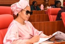 Akpoti-Uduaghan Alleges Passport Seizure at Abuja Airport on Akpabio’s Orders Senator Natasha Akpoti-Uduaghan pictured at the Nigerian Senate Chambers, Abuja.