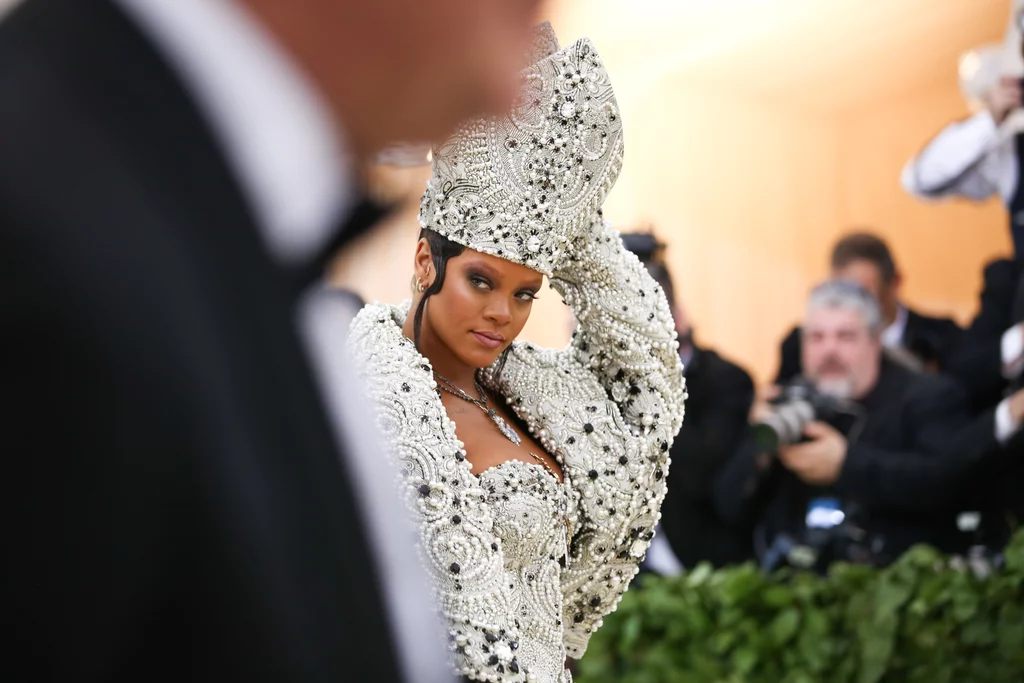Rihanna in a papal piece at the 2018 Met Gala. | Billy Farrell Agency | Carl Timpone/BFA.com