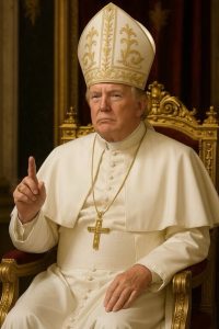 An AI-generated image depicting US President Donald Trump as Pope || Photo Credit: Truth Social/@realDonaldTrump