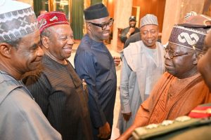 President Bola Tinubu hosts class of 1999 governors at the Presidential Villa on Friday, July 25, 2025 