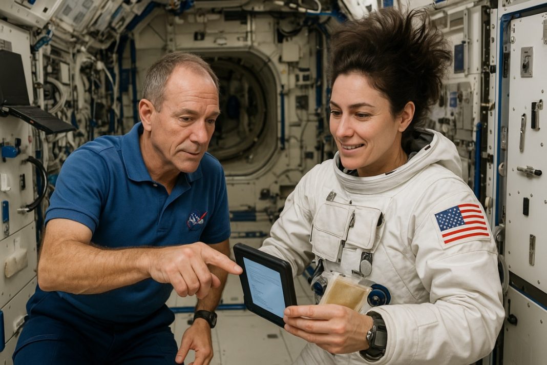Velcro in Space Station