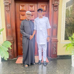 Labour Party’s Faction Leader Abure Holds Closed-Door Meeting With Wike [PHOTOS]