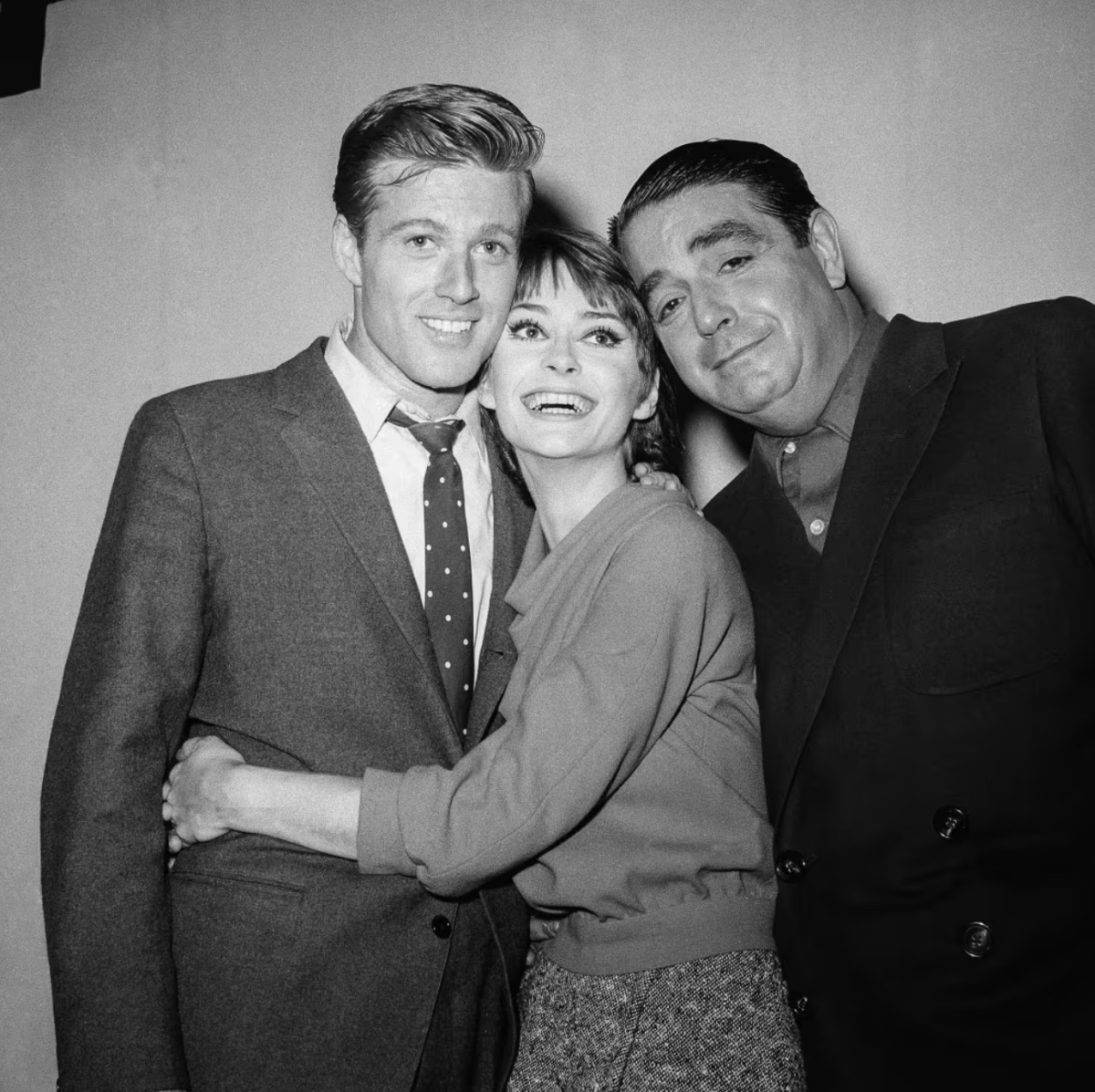 Redford, Elizabeth Ashley and Kurt Kaznar backstage after opening night at New York Biltmore Theater in1963. | Marty Lederhandler/AP file