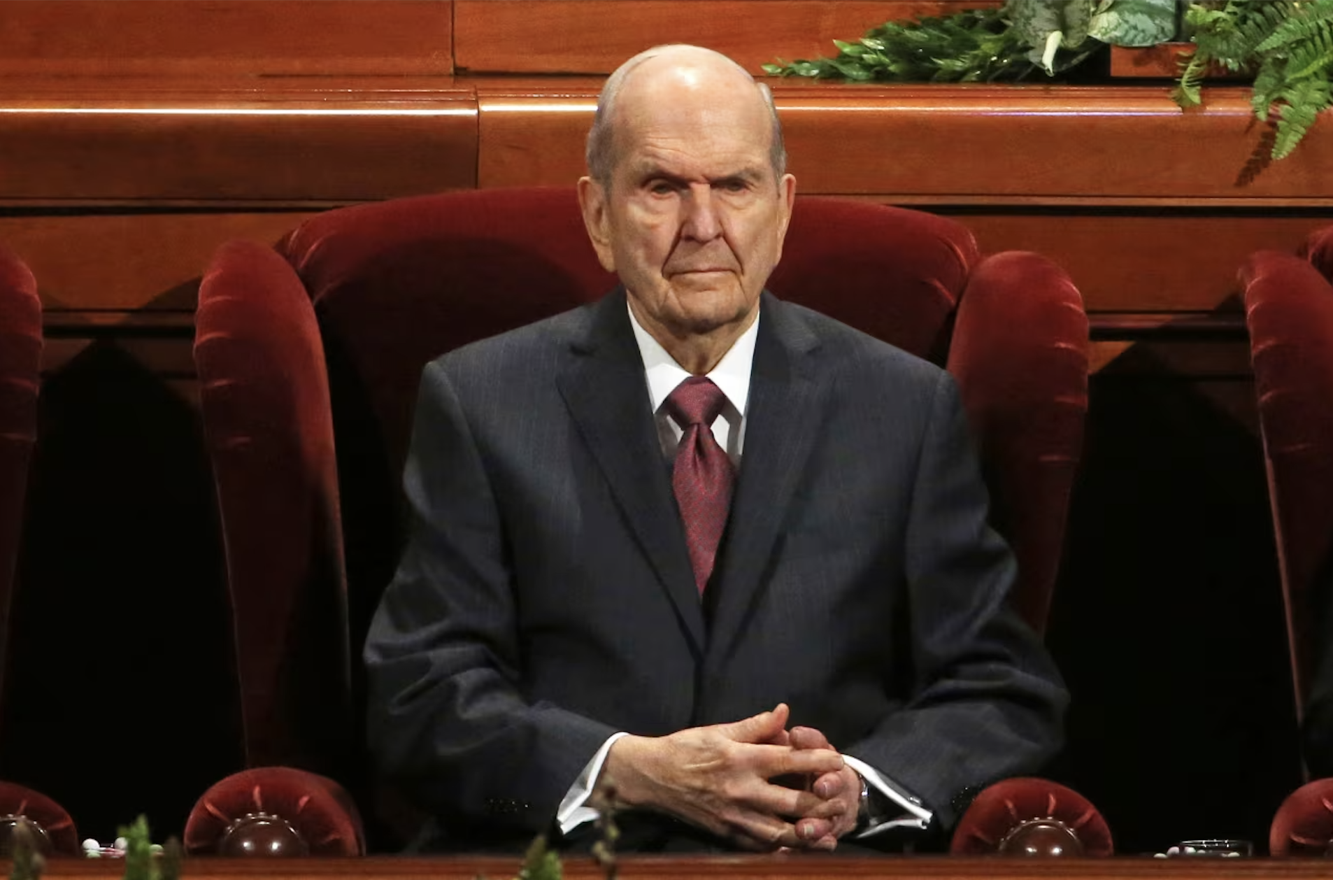 Church President Russell M. Nelson attends the Church of Jesus Christ of Latter-day Saints conference in Salt Lake City in 2019. | Rick Bowmer/AP