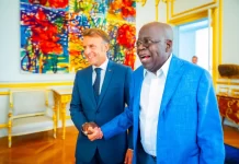 President Bola Tinubu meets with President Emmanuel Macron in Paris on Wednesday, September 10, 2025