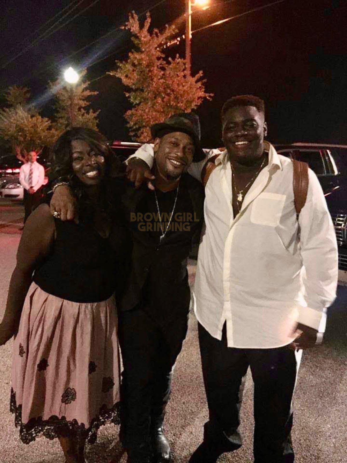 D’Angelo and Stone began dating in the 1990s and welcomed their son, Michael Jr., in 1998.