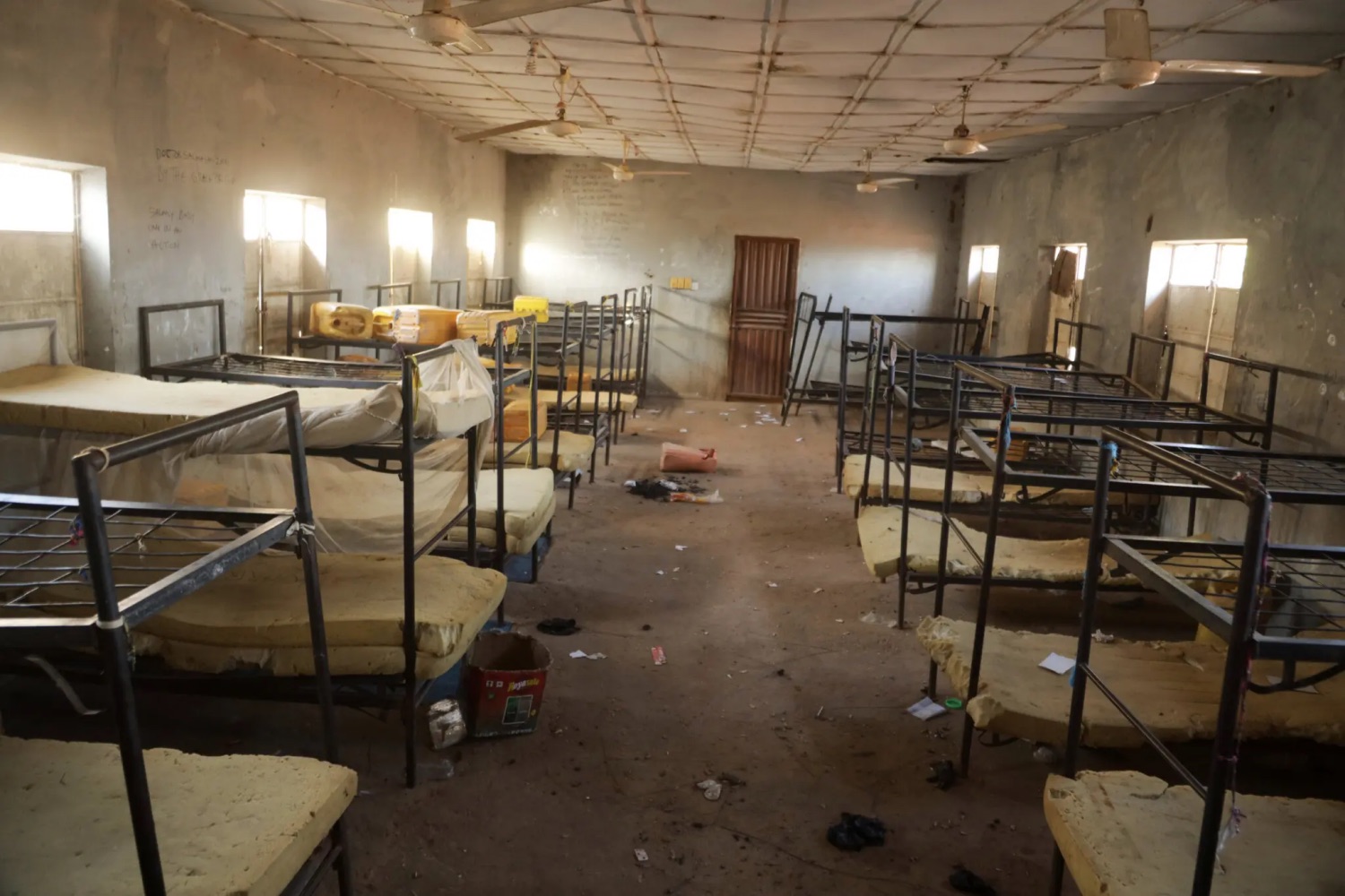 The dormitories where gunmen kidnapped schoolchildren is seen in Kebbi, Nigeria, in November 2025. | Deeni Jibo/Associated Press 
