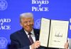 Report Says Trump’s Board of Peace Held Gaza Reconstruction Talks With DP World Trump launches Board of Peace that some fear rivals UN US President Donald Trump holds a signed founding charter at the "Board of Peace" meeting during the World Economic Forum (WEF) annual meeting in Davos