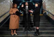 Zohran Mamdani Sworn In as New York City’s 112th Mayor, First Muslim in Position New York Attorney General Letitia James administers the oath of office to mayor-elect Zohran Mamdani as his wife, Rama Duwaji, holds two Qurans.