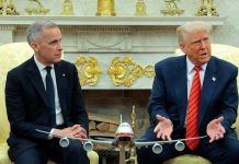 Canada Pushes Back After Trump’s Davos Remarks Question Its Sovereignty President Donald Trump meets with Canadian Prime Minister Mark Carney in the Oval Office at the White House on May 6, 2025. | Anna Moneymaker/Getty Images