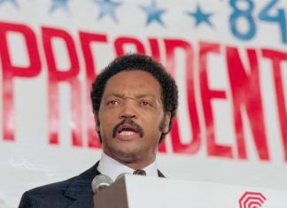 Tributes Pour In After the Death of Iconic Civil Rights Leader, the Rev. Jesse Jackson at 84 Jesse Jackson announces his candidacy for the Democratic presidential nomination on Nov. 3, 1983. | Bettmann/Bettmann Archive