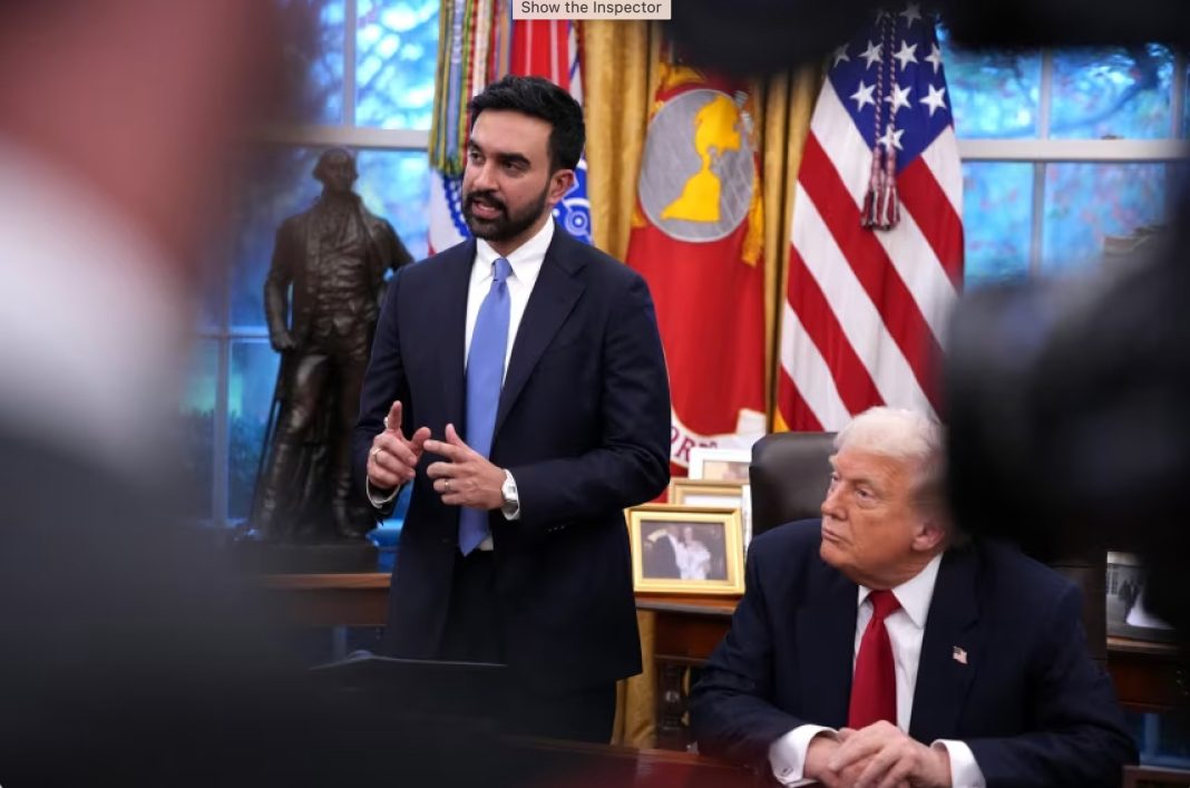 President Donald Trump meets with New York City Mayor-elect Zohran Mamdani (L) in the Oval Office of the White House on November 21, 2025 in Washington, DC. | Andrew Harnik/Getty Images