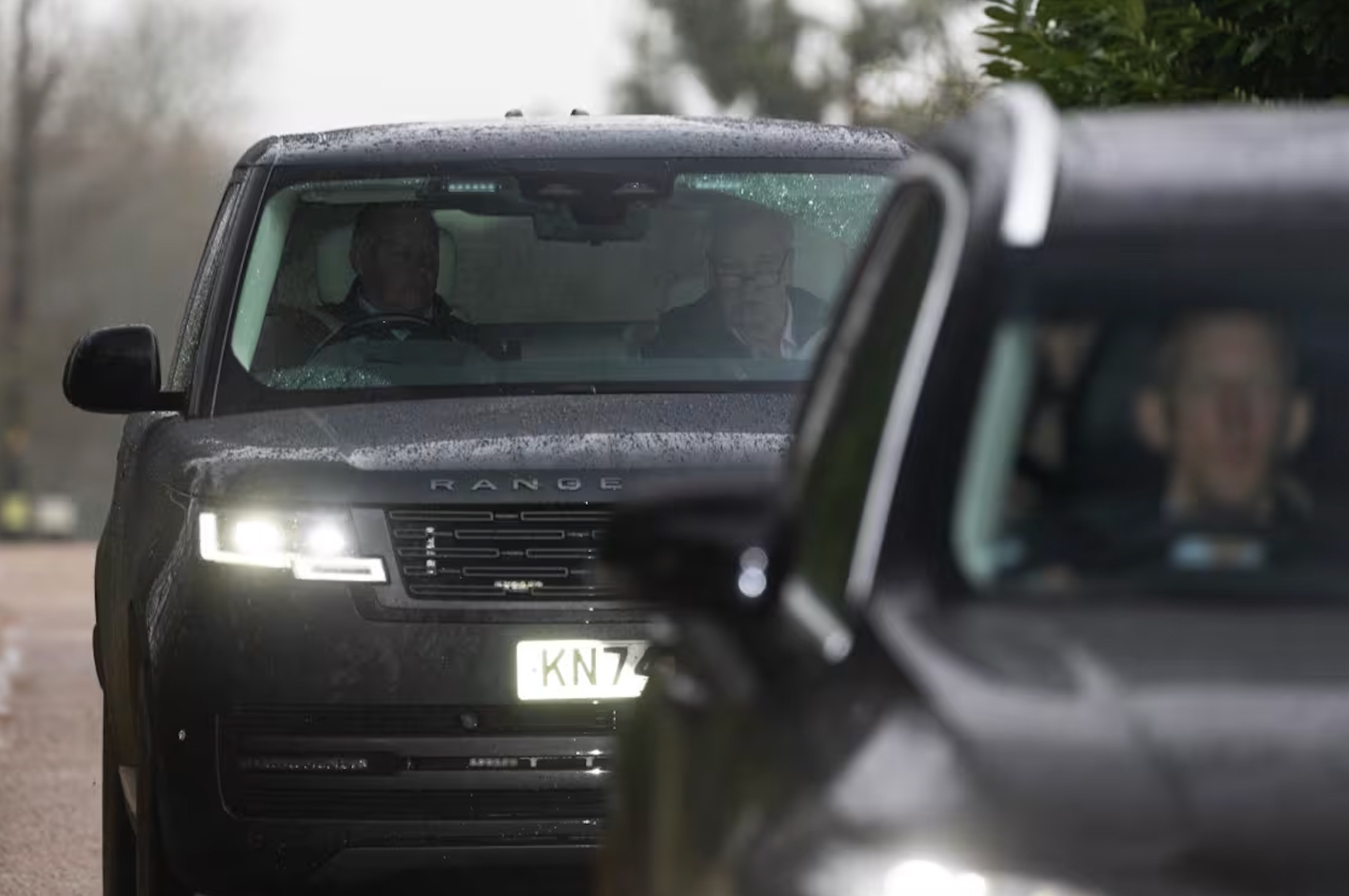  Police drive in convoy after detaining Andrew Mountbatten-Windsor at Sandringham, a royal household on Thursday, February 19. 2026. | Bav Media