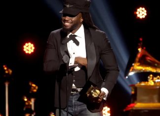 Shaboozey Wins First Grammy, Dedicates Award to His Nigerian Immigrant Parents Shaboozey accepts the Best Country Duo/Group Performance award for “Amen” onstage during the 68th GRAMMY Awards Premiere Ceremony. | Matt Winkelmeyer/Getty Images for The Recording Academy