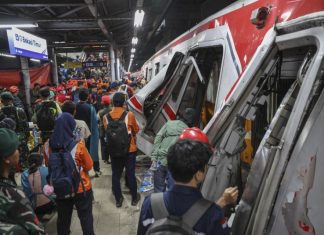 Indonesia: Train Collision Near Jakarta Kills at Least 15 and Injures Dozens Indonesia
