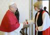 Archbishop of Canterbury in Historic Meeting with Pope Leo XIV at Vatican Dame Sarah pictured at the historic meeting with the Pope in Rome on Monday, April 27, 2026. | Vatican Media/PA