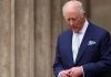 King Charles III to Proceed With US Visit After Washington Shooting Britain's King Charles III leaves the British Museum after viewing the final design for the Queen Elizabeth Memorial, in central London on April 21, on the day marking what would have been the late monarch's 100th birthday. Adrian Dennis/AFP/Getty Images