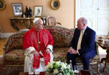 Pope Leo XIV Urges the Wealthy to Serve Justice in Historic Foreign Visit Pope Leo XIV meets with Prince Albert II of Monaco during a private meeting at the Prince's Palace as part of a one-day trip, in Monaco on March 28, 2026.