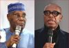 Atiku and Amaechi Lock Horns for ADC Presidential Ticket in Direct Primary ADC, Vice President Atiku Abubakar (left), Former Minister of Transport and former Governor of Rivers State, Rt Hon. Rotimi Amaechi