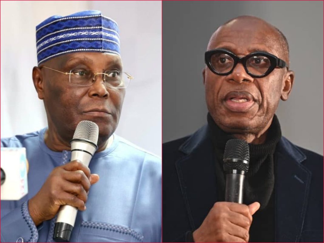 ADC, Vice President Atiku Abubakar (left), Former Minister of Transport and former Governor of Rivers State, Rt Hon. Rotimi Amaechi