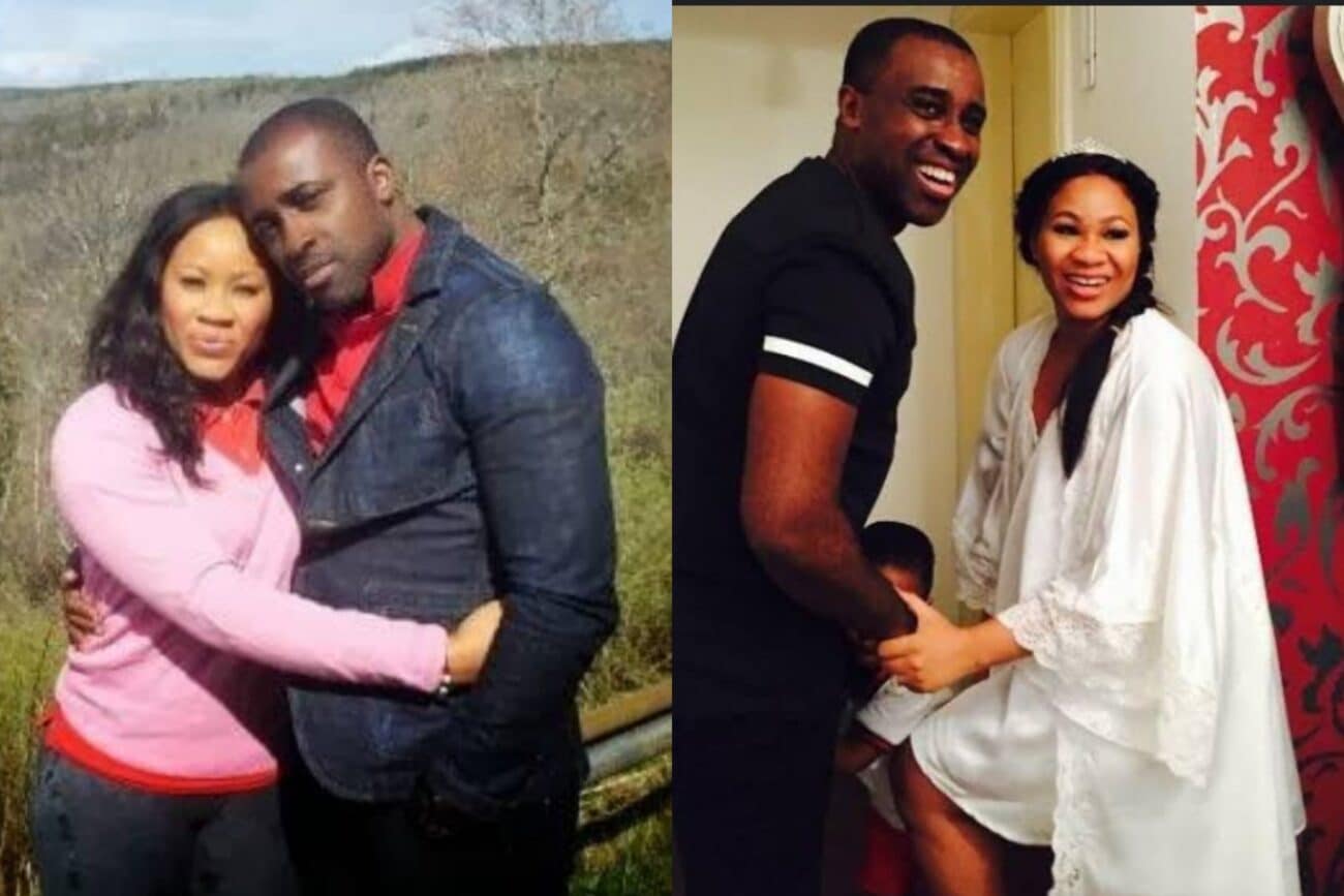 Veteran broadcaster Frank Edoho pictured with his wife, Sandra Edoho
