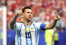Lionel Messi Makes History, Becomes World Cup’s All-Time Highest Goal Scorer Lionel Messi celebrates after scoring his team's first goal against Austria
