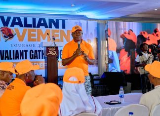 Valentine Ozigbo Convenes Leaders From All 36 States as Valiant Movement Begins National Rollout Valentine Ozigbo, the founder and convener of the Valiant Movement addresses the Valiant Gathering 2026 held on June 13, 2026 at the Hotel De Bently, Abuja | Clinton Aguh