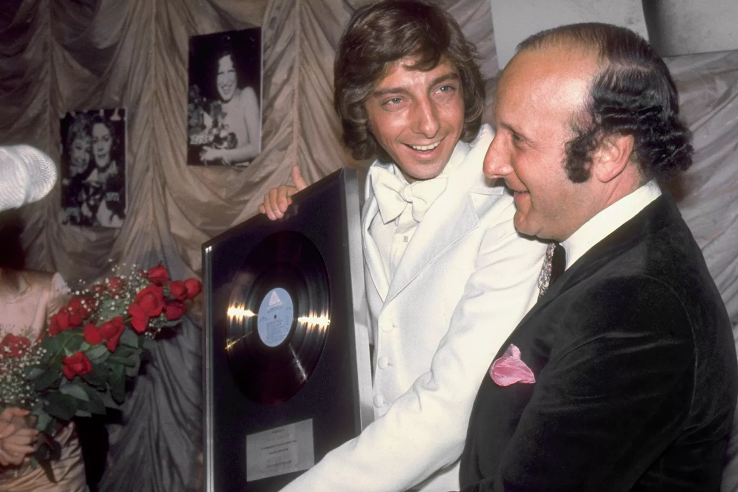Barry Manilow (left) and Clive Davis in
