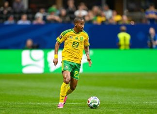 Jayden Adams, Bafana Bafana World Cup Midfielder, Dies at 25 Jayden Adams of South Africa looks to pass during a World Cup match against Czechia on June