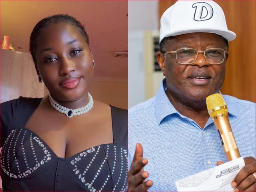 Composite: The Late Mary Habila, a nurse who died in the residence of David Umahi (right), Nigeria's works minister