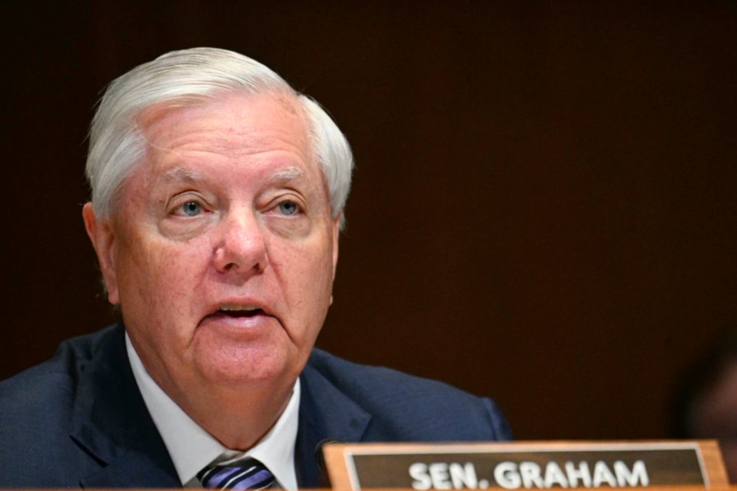 U.S. Sen. Lindsey Graham, R-S.C., during a committee hearing on Capitol Hill