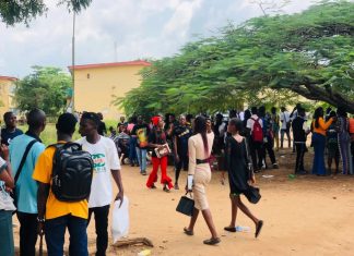 NANS Reveals How Ondo University HOD Demanded Sex From Female Student for Passing Grade NANS, A picture of students in a Nigerian higher institution used to illustrate a story. Photo taken in 2022.