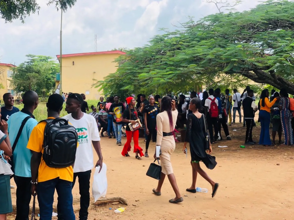 NANS, A picture of students in a Nigerian higher institution used to illustrate a story. Photo taken in 2022.