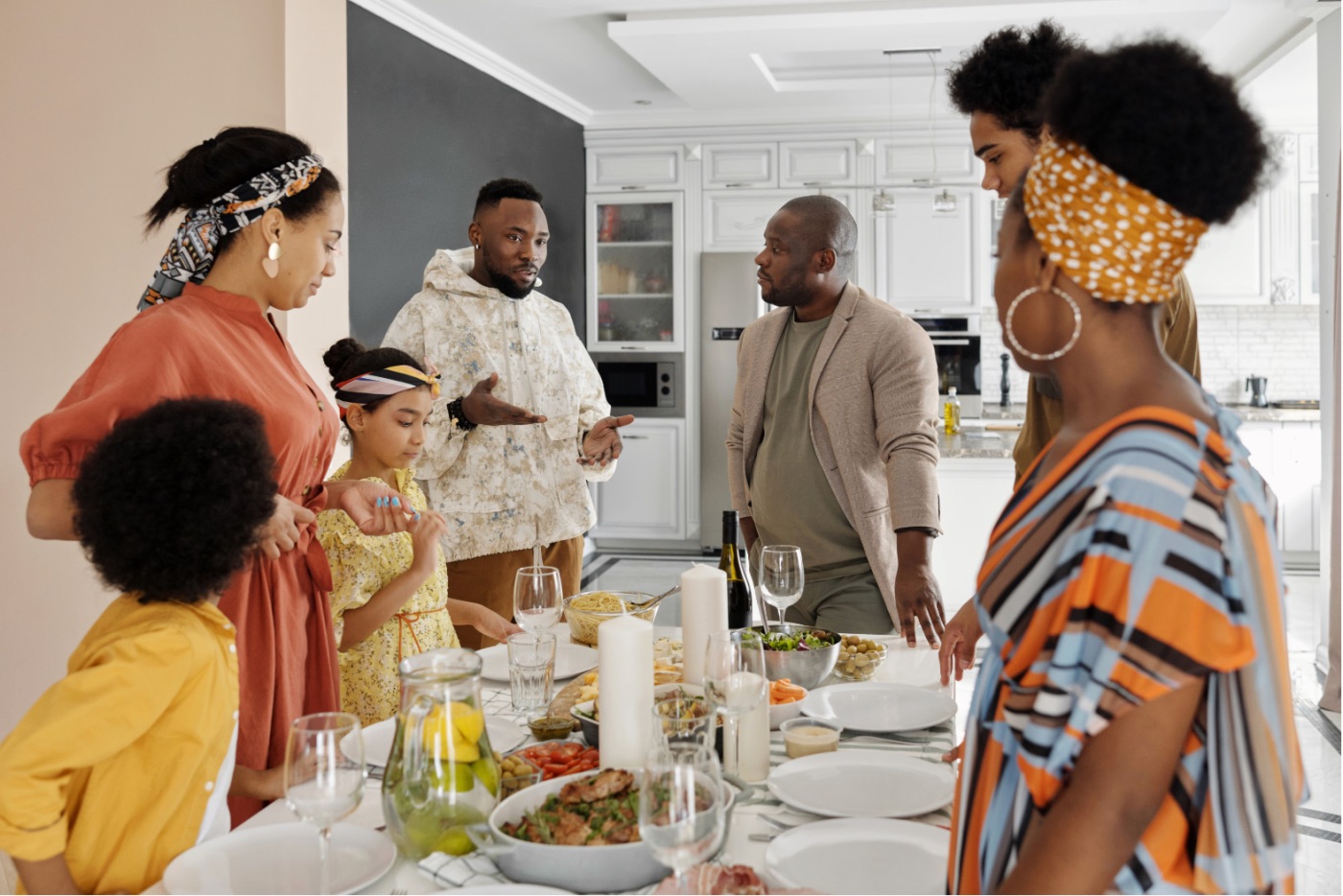 Family having an open conversation about money and financial planning
