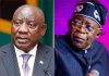 Nigerian Man Dies After Police Detention in South Africa, Prompting Calls for Justice South African President Cyril Ramaphosa, left, and Nigerian President Bola Tinubu are shown in a composite image. South Africa, Nigeria