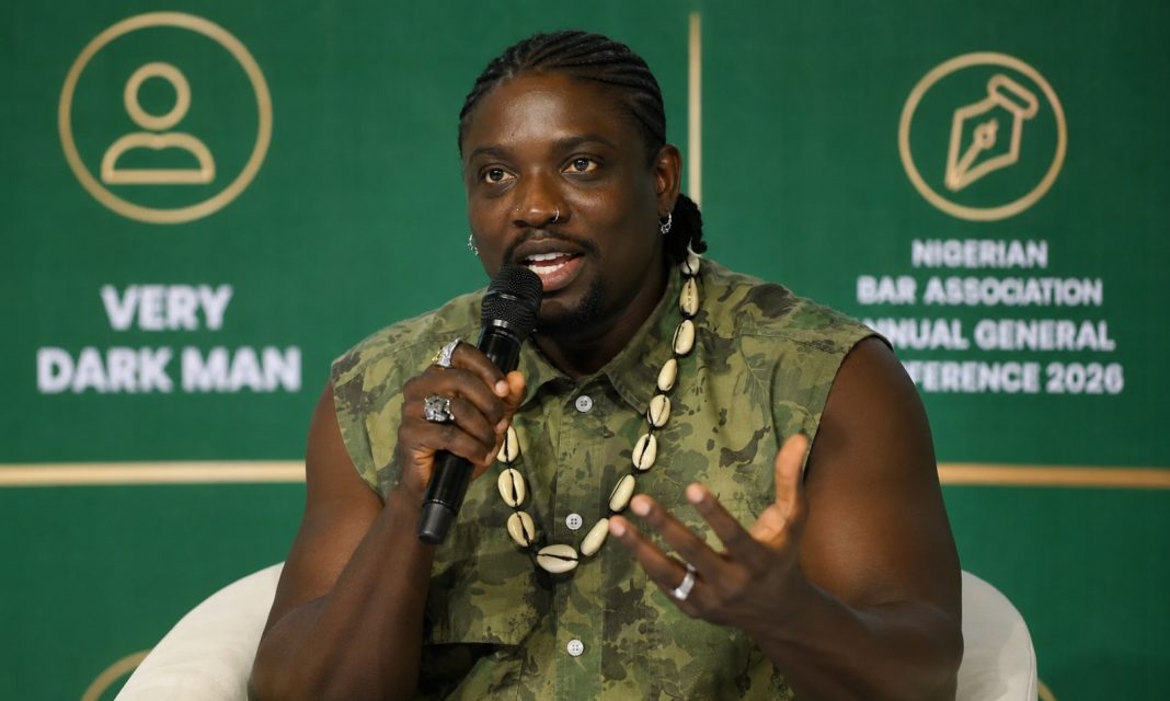 VeryDarkMan speaks during a panel session at the 66th Nigerian Bar Association Annual General Conference in 2026. | Photo Illustration/The Trent