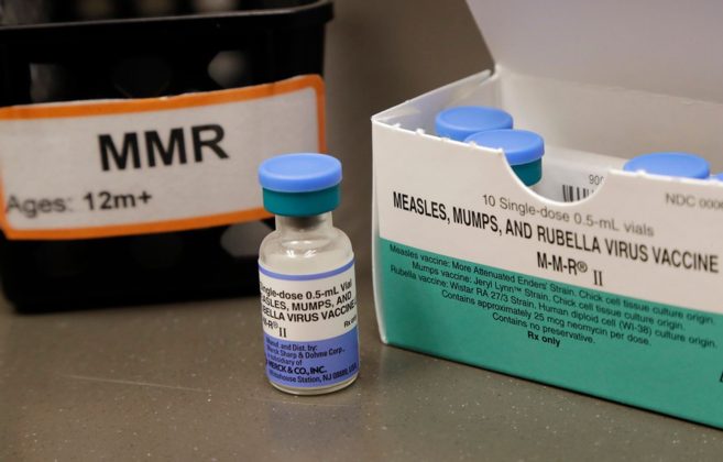A dose of the measles, mumps and rubella vaccine. | AP