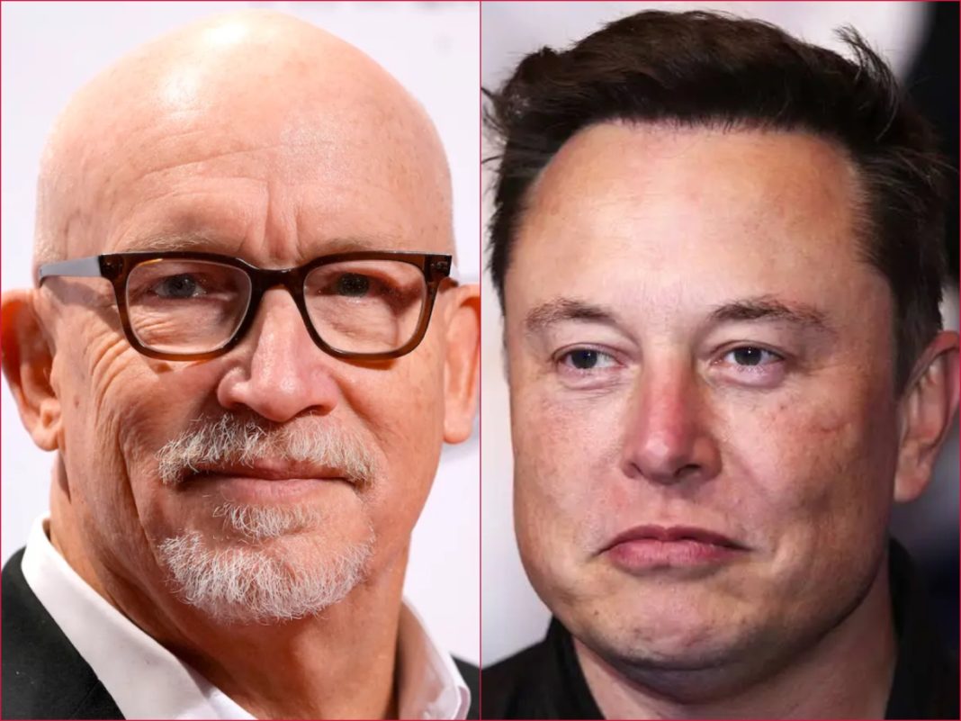Filmmaker Alex Gibney, left, and Elon Musk, founder of SpaceX and chief executive officer of Tesla, in a composite image.
