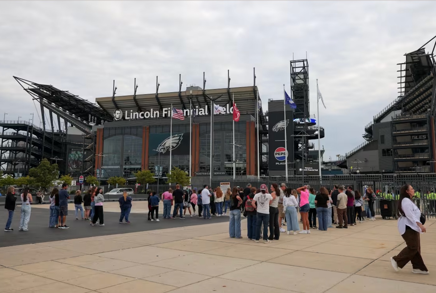 Fans inside the stadium said they were excited to watch Sheeran’s